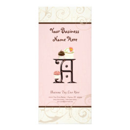 Publicitaria Tarjeta de tarifa de trabajo - Carta A Monograma D