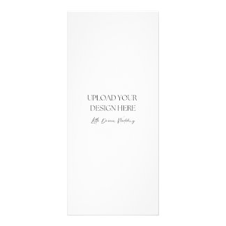 Publicitaria Tarjeta doble lateral brillante de 4 x 9 pulgadas