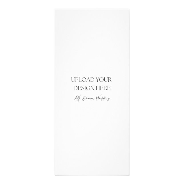 Publicitaria Tarjeta doble lateral brillante de 4 x 9 pulgadas (Frente)