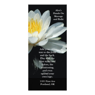 Publicitaria Tarjeta flotante del estante de la flor de Lotus