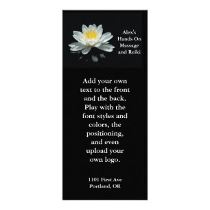 Publicitaria Tarjeta flotante del estante de la flor de Lotus