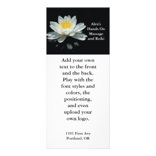 Publicitaria Tarjeta flotante para rack de flores Lotus