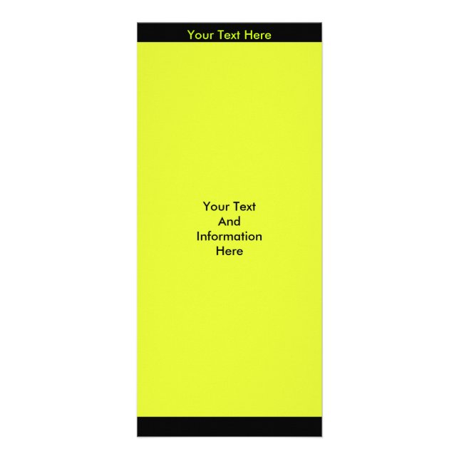 Publicitaria Tarjeta Lime Green para rack (Frente)