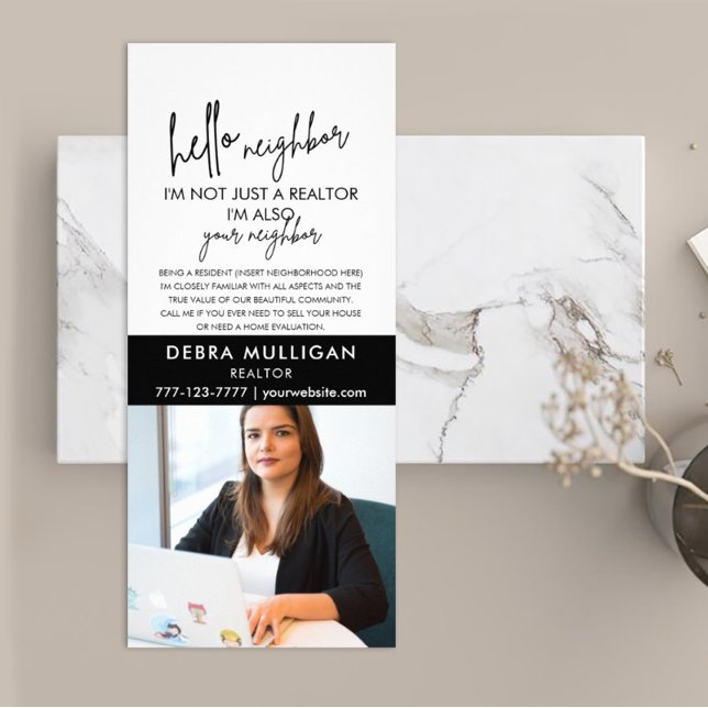 Publicitaria Tarjeta moderna para rack de marketing inmobiliari (Subido por el creador)