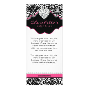 Publicitaria Tarjeta para cremallera de joyería Damask Floral r