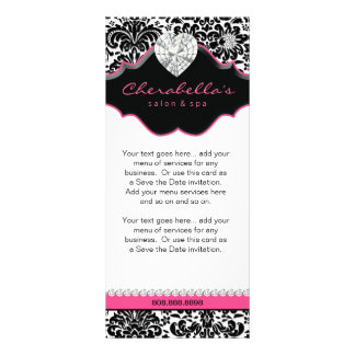 Publicitaria Tarjeta para cremallera de joyería Damask Floral r