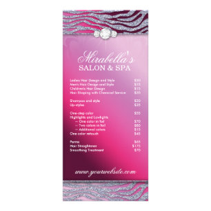 Publicitaria Tarjeta para cremallera joyas Zebra Sparkle Purple
