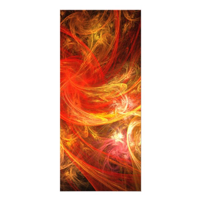 Publicitaria Tarjeta para rack artística abstracta de Firestorm (Frente)