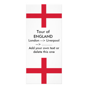 Publicitaria Tarjeta para rack con bandera de Inglaterra