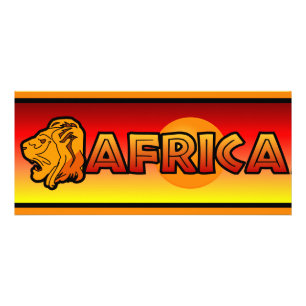 Publicitaria Tarjeta para rack de África