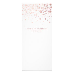 Publicitaria Tarjeta para rack de negocios Rosa Confetti Reliev