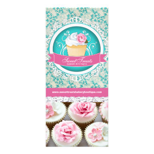 Publicitaria Tarjeta para rack de personalizable Cupcake Boutiq