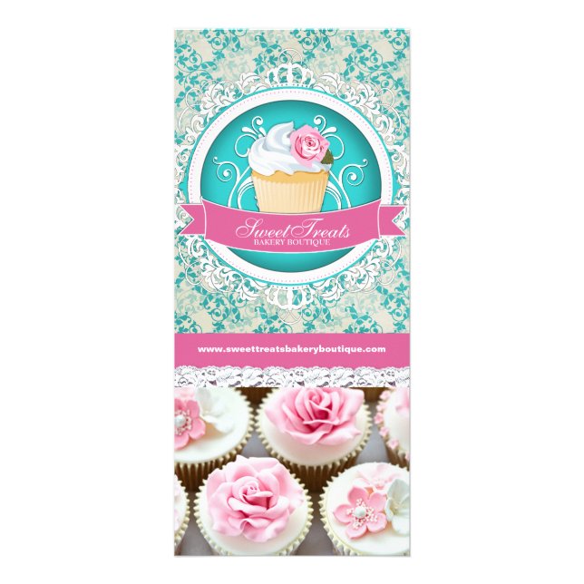 Publicitaria Tarjeta para rack de personalizable Cupcake Boutiq (Frente)