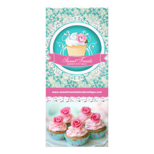 Publicitaria Tarjeta para rack de personalizable Cupcake Boutiq