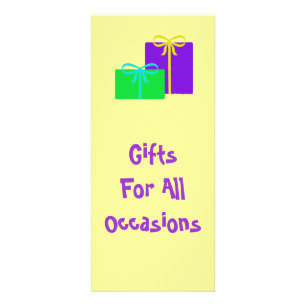 Publicitaria Tarjeta para rack de regalos