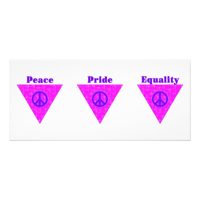 Publicitaria Tarjeta para rack de triángulo de orgullo (Frente)