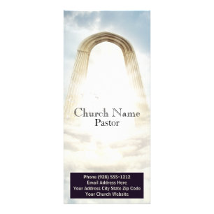 Publicitaria Tarjeta para rack del Pastor de la Iglesia, tarjet