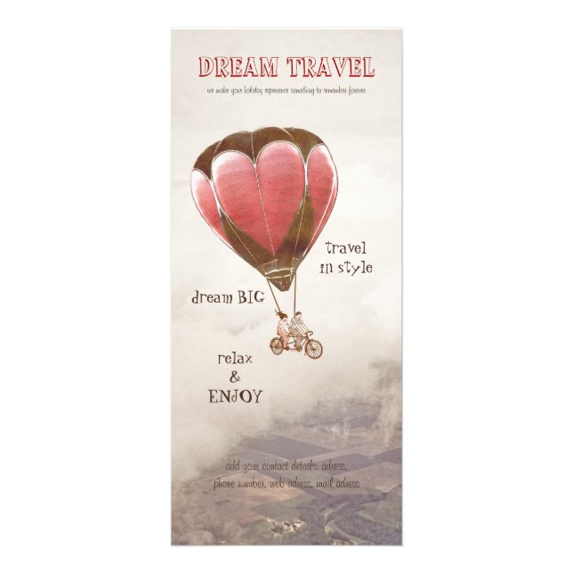 Publicitaria Tarjeta para rack Dream Travel (Frente)