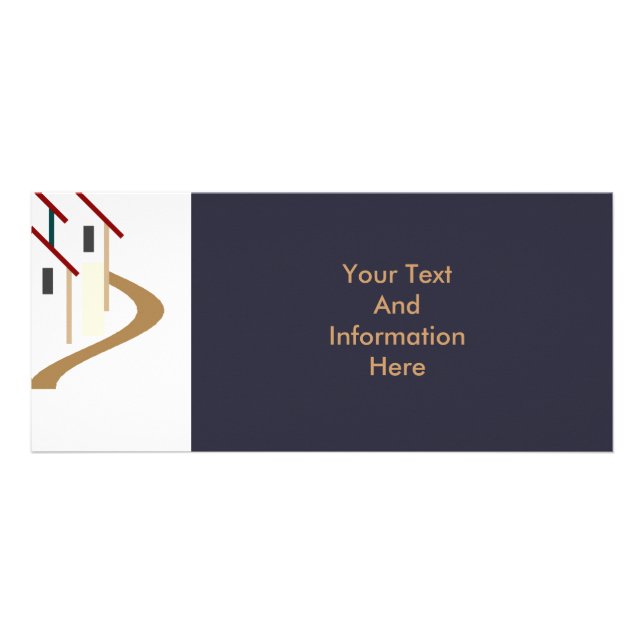 Publicitaria Tarjeta para rack inmobiliario (Frente)