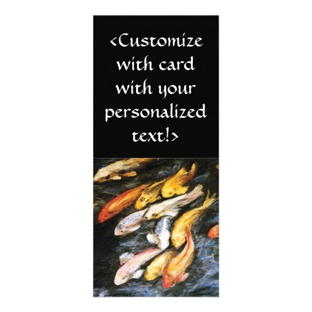 Publicitaria Tarjeta para rack Koi Fish (Frente)