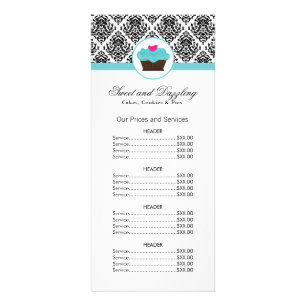 Publicitaria Tarjeta para rack personalizable Bakery Price List