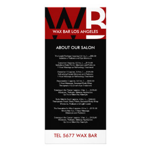 Publicitaria Tarjeta para rack personalizado
