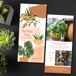 Publicitaria Tarjeta para rack Plant Business Marketing