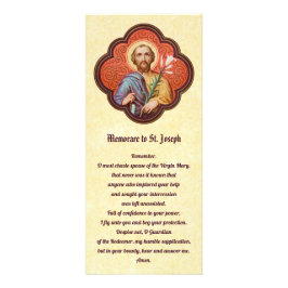 Publicitaria Tarjeta para rack St. Joseph con Memorare y Litany