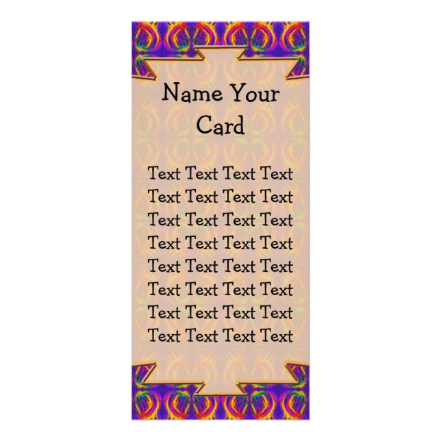 Publicitaria Tarjeta para rack tribal de Personalizable (Frente)