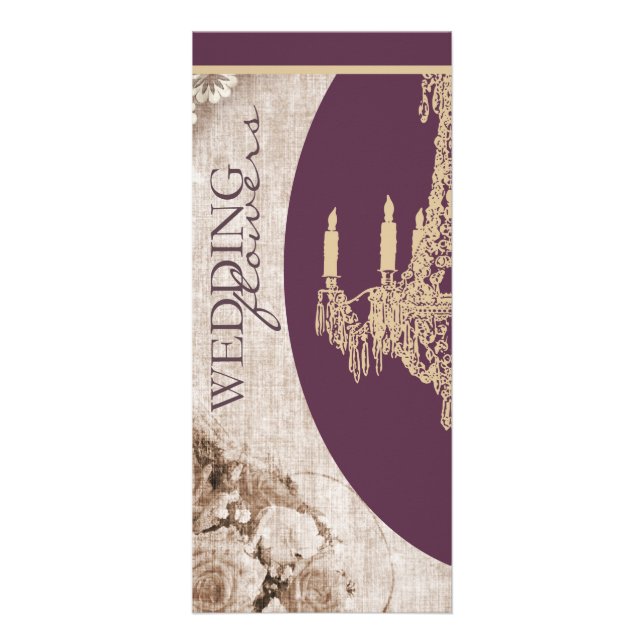 Publicitaria Tarjeta para rack Vintage Wedner Planner (Frente)