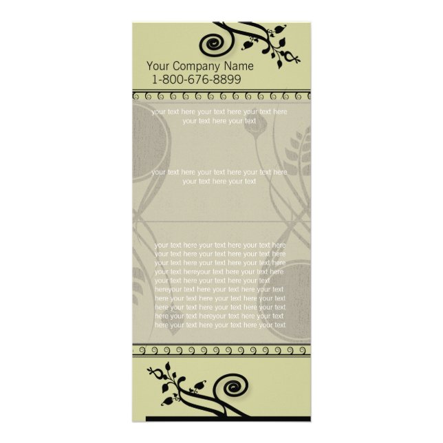 Publicitaria Tarjeta Swirl Rack (Frente)