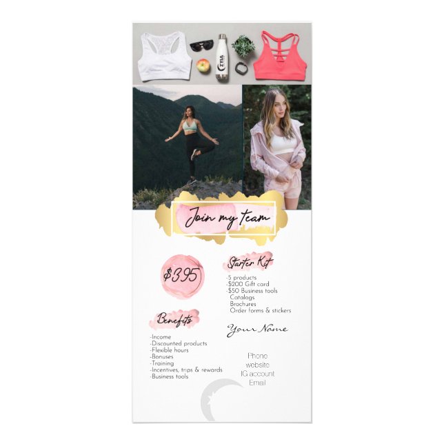 Publicitaria Unirse a mi tarjeta de equipo de Zyia (Frente)