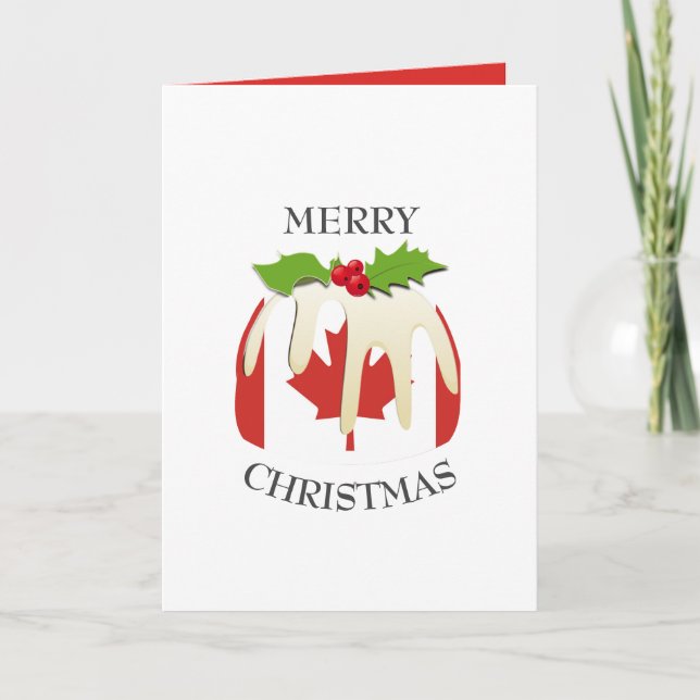 Pudding festivo con | CANADA | Navidad (Anverso)