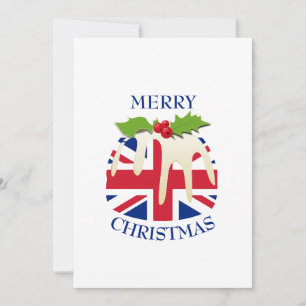 Pudding festivo con UNION JACK Navidad