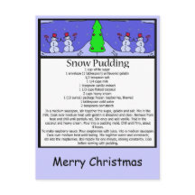 pudín de nieve, Feliz Navidad