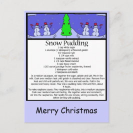pudín de nieve, Feliz Navidad