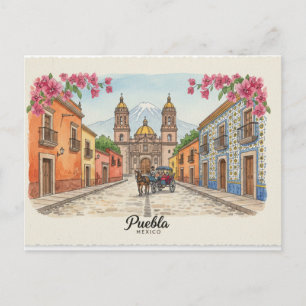 Puebla México, postal