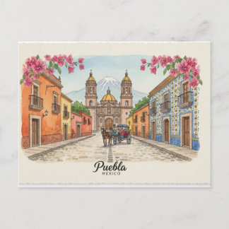 Puebla México, postal