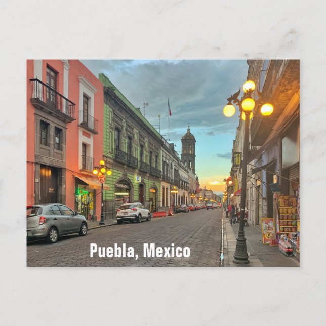 Puebla, postal de México (Anverso)