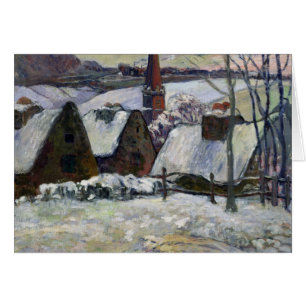 Pueblo bretón debajo de la nieve, 1894