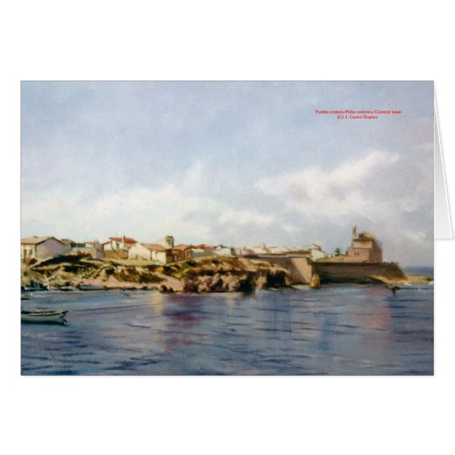 Pueblo costero/Pobo costeiro/Coastal town (Anverso (Horizontal))