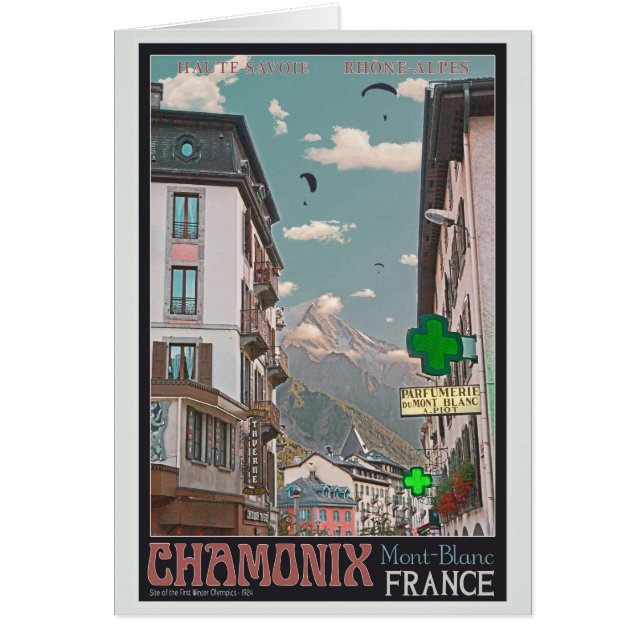 Pueblo de Chamonix (negro) (Frente)