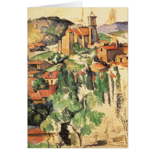 Pueblo de Gardanne por Paul Cezanne, Arte Antiguo (Frente)