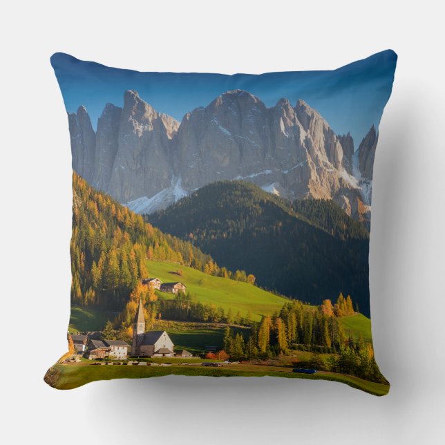 Pueblo de las dolomías en almohada de tiro de la (Anverso)