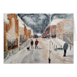 Pueblo Nevado, watercolour