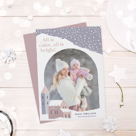 Pueblo Snowy | Tarjeta de vacaciones fotográficas