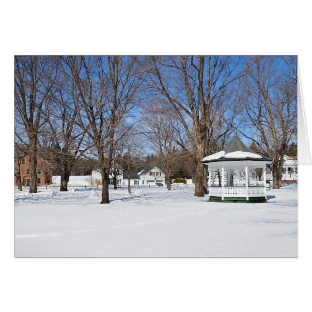 Pueblo típico de Vermont en invierno (Anverso (Horizontal))