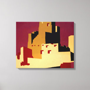 Pueblos Antiguos del Suroeste Arte de Cartel WPA