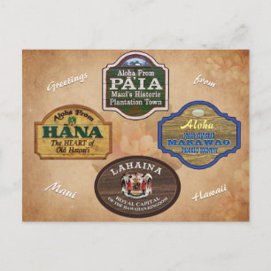 Pueblos de Maui  Tarjeta postal