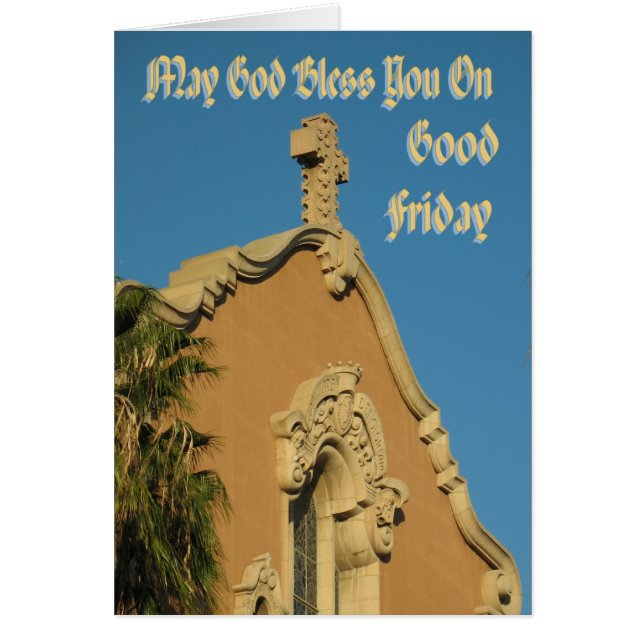 Puede dios bendecirle en Viernes Santo (Frente)